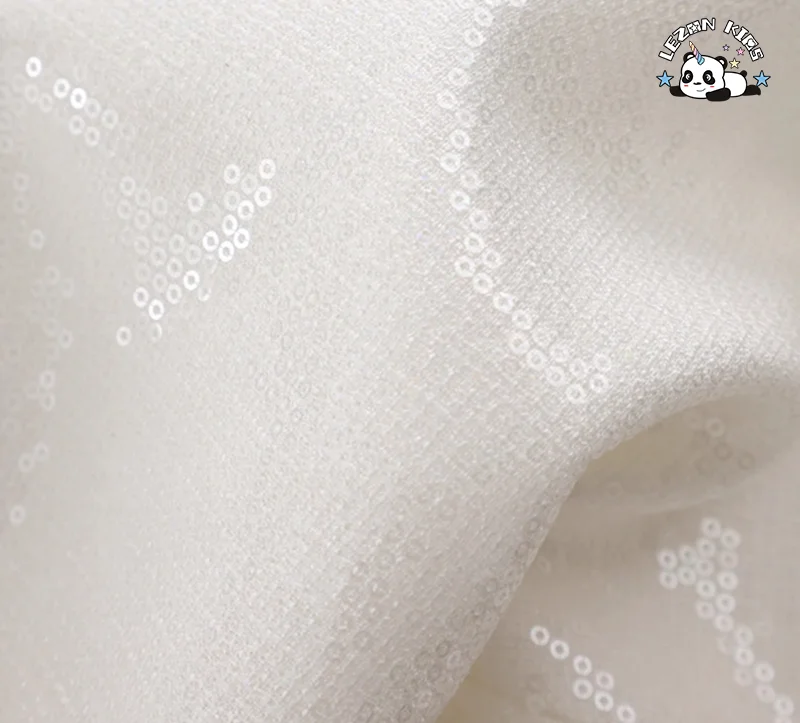 LEZONKIDS - Vestidos de Luxo com Lantejoulas para Meninas, com Pena e Manga Off Shoulder para Apresentações de Piano